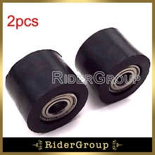 2pcs Motorcycle Rubber Chain Pulley Tensioner 10mm Roller Guide For Chinese Pit Trail Motor Dirt Bike Motocross 2024 - buy cheap