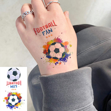 Водостойкая Временная тату-наклейка, футбольный маленький размер, художественная тату флэш-тату, искусственная татуировка для мальчиков, мужчин и женщин 2024 - купить недорого