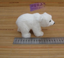 Mini oso polar de imitación de resina y piel, muñeco de oso polar blanco, pequeño, 16x6x9cm, 0987 2024 - compra barato