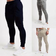 2019 New Brand Fashion Soft Muticolor And Simple  Men's Joggers Fit Slim Pants Casual Gym Sport Trousers 2024 - buy cheap