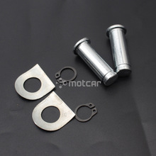 1set Silver Aluminium Motorcycle Foot Pegs Mount Kit Pins For Harley Dyna Softail Sportster V Rod Night Rod FLHX 2024 - buy cheap