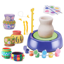 Máquina de arte em cerâmica para crianças, artesanato, brinquedos educativos, desenho para meninas, brinquedo engraçado 2024 - compre barato