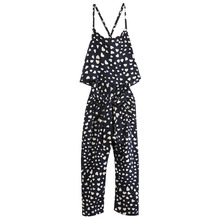 2018 Fashion Heart Flower Kids Girls Jumpsuits Bib Pants Suspender Trousers Overalls Dot Cute Girls Baby Romper 2024 - buy cheap