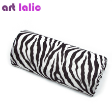 Artlalic Soft Hand Pillow Zebra Stripe Hand Rest Cushion Pillow Nail Art Design Equipment Manicure Half Column Sponge Tools 2024 - buy cheap
