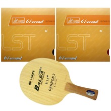 Pro Table Tennis PingPong Combo Racket Galaxy T-11+ with 2x 61second Lightning DS LST Long Shakehand FL 2024 - buy cheap