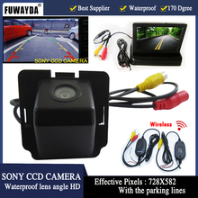 FUWAYDA, vista trasera de coche, cámara CCD de estacionamiento con Monitor LCD TFT de 4,3 pulgadas para respaldo de marcha atrás para Mitsubishi Outlander 2007-2010 2024 - compra barato