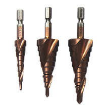 1PC 1/4 Hex Shank HSS Cobalt Spiral Grooved Step Drill Bit 3-12mm 4-22mm 6-24mm Wood Metal Cone  Hole Saw Cutter Tackle Tool 2024 - buy cheap