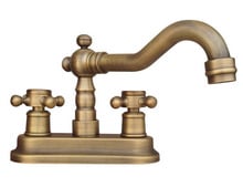 Antique Brass 4" Centerset Kitchen Bathroom Two Holes Basin Faucet Sink Tap Dual Cross Handles Swivel Spout anf325 2024 - buy cheap