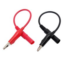 2pcs Red+Black MultiMeter Test Lead & Alligator Crocodile Clip Electrical Clamp For Fluke Meter Testing Probe 2024 - buy cheap