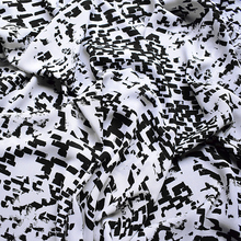 HLQON Полиэстеровая простая шифоновая ткань с геометрическим рисунком для платья, ткань из фетра в стиле пэчворк, ткань для пальто, размеры от 100x145 см 2024 - купить недорого