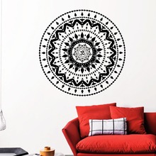 Pegatina de Mandala Yoga Oum Om, diseño bohemio, decoración del hogar, vinilo extraíble a prueba de agua, Mural de alta calidad, LA684 2024 - compra barato