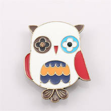 2016 free shipping The new fashion Fashion drop glaze owl brooch brooches coat accessories 2024 - buy cheap