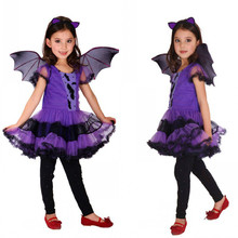 batgirl for girls Cosplay Vampire fancy Dress halloween costume for kids witch Party Christmas carnival costumes for children 2024 - buy cheap