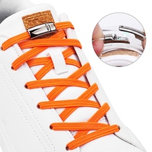 1 Pair Magnetic Shoelaces Elastic No Tie Shoe laces Kids and Adult Flat Sneakers Shoelace Quick Lazy Laces Magnetic Buckle 2024 - купить недорого