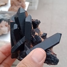 DHXYZB 100-900g Natural black crystal cluster original Stones Energy Gemstone Rock Quartz Healing raw Mineral for home Decor 2024 - buy cheap