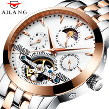 AILANG Automatic Tourbillon Men Mechanical Watch Sport Clock Brand Luxury Stainless Steel Mens Business Wrist Watches relojes 2024 - buy cheap