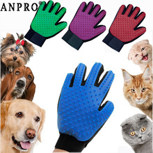 Anpro Cat Pet Grooming Deshedding Brush Gloves Effective Cleaning Back Massage Animal Bathing Fur Hair Removal Cat Dog Combs 2024 - buy cheap