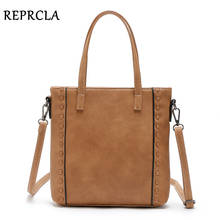 REPRCLA Brand Vintage Weaving Shoulder Bag Handbags Designer Women Messenger Bags Female Crossbody Top-handle Bag 2024 - buy cheap