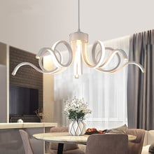 Lámpara LED moderna de alta potencia, candelabros de aluminio acrílico de calidad, arañas led de luz led brillante para sala de estar 2024 - compra barato