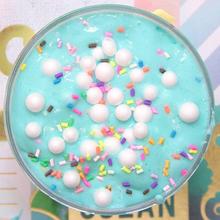 new 2018 slime toy antistress Spongy Rainbow Fluffy Crunchy Foam Beads Kids Anti-stress Toys Slime Relax Gifts Clay Slime 2024 - buy cheap