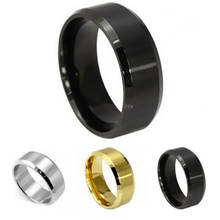 JUCHAO Men Ring Stainless Steel Black Jewelry Anneau anello juwelen Bijoux 2024 - buy cheap