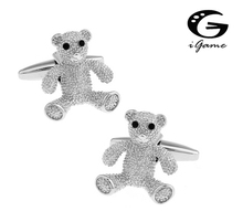 iGame Fashion Cuff Links Brass Material Cute Bear Design Free Shipping 2024 - buy cheap
