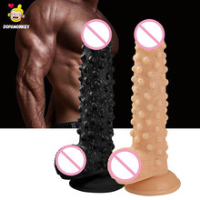 DopaMonkey 9.45inX1.97in huge dildo Particle Surface Erotic with Suction Cup Sex Toys for Woman super huge dildo sex penis 2024 - buy cheap