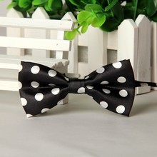 SHENNAIWEI new boys black white big dot self tie bow ties 10cm 5cm 2024 - buy cheap