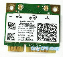 Бесплатная доставка для Intel 105 105BNHMW беспроводная сеть N wifi mini pcie половина карты 04w3772 для M92SZ EDGE72 2024 - купить недорого