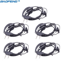 5pcs baofeng radio 2pin K port earpiece ptt mic headset for handheld walkie talkie baofeng UV-5R UV-82 BF-888S Two  way radio 2024 - buy cheap