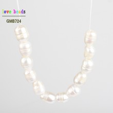 10pcs Natural Big Hole Oval Freshwater Pearl Pearls Beads for Jewelry Making Diy Necklace Bracelet Jewelry 8-9mm*10-11mm 2024 - buy cheap