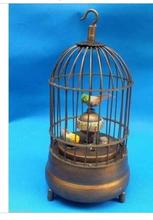 Copper Brass craft decoration brass factory Pure Brass Antique Old Exquisite Chinese brass bird cage Mechanical Table Clock Ala 2024 - buy cheap