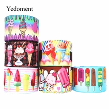 10 Yards Grosgrain Ribbon Ice Cream Printed Ribbon 1.5" 38MM For Hair Bows DIY Crafts Handmade Accessories M19041301 2024 - buy cheap