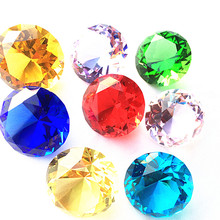 Calidad Superior Miexed Colors 12 unids/lote lujo 30mm cristal diamante papel peso para decoración para fiesta de boda, regalos de fiesta de cumpleaños 2024 - compra barato