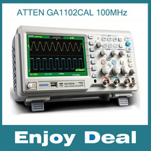 ATTEN ADS1102 Atualização GA1102CAL 100 MHz 1GSa/s Dual CH Osciloscópio Digital de 7 "LCD AC110-240V para RS232 USB porta 2024 - compre barato