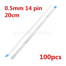 100 unids 0.5mm pitch 14pin 200mm inversión dirección flexible Cable de cinta plana FPC FFC conectar cable 2024 - compra barato