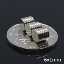 100Pcs 6 x 1 mm neodymium magnet 6*1 mm strong rare earth Mini neodymium disc small magnets NdFeB permanent magnetic 6mmx1mm 2024 - buy cheap