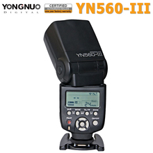 Yongnuo YN-560III профессиональная вспышка Speedlight, фонарик Yongnuo YN 560 III для камеры Canon Nikon Pentax Olympus 2024 - купить недорого