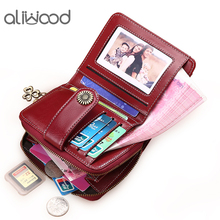 Aliwood-cartera de mano de cuero para mujer, Bolso pequeño con cadena de cremallera, borla de doble capa, monedero, Carteira, 2021 2024 - compra barato