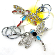 Keychain Jewelry Cute dragonfly  Ms. Gift Keychain Crystal Rhinestone Car Pendant Fashion Men and women Wear Wild Jewelry XDPQQ 2024 - buy cheap