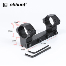 ohhunt 2PCs Tactical Dovetail .22 Airgun 11mm One-Piece Rail Mount High Profile 30mm Scope Ring Monoblock for Hunting Riflescope 2024 - buy cheap