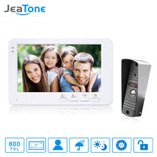 JeaTone 7 дюймов TFT цветной монитор 800TVL камера видео домофон безопасности акустическая система водонепроницаемый ИК ночного видения 2024 - купить недорого