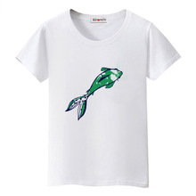 Camiseta de pez verde bgtomate harajuku camiseta cool verano top ropa de peces divertidos casual camiseta de gran tamaño ropa de mujer 2019 2024 - compra barato