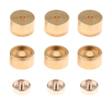 1 Set Golden Metal Trumpet Valve Finger Buttons Trumpet Repairing Parts Musical Instrument Accessories for Trumpet 2024 - купить недорого