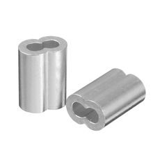 Ponteira de liga de alumínio para cabos, acessório de cabo para liga de alumínio, 100 peças, 3/32 polegadas, 3.0mm de diâmetro 2024 - compre barato