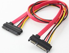 SATA 22-pin (7+15) Male to Female Data and Power Combo Extension Cable 50cm 2024 - buy cheap