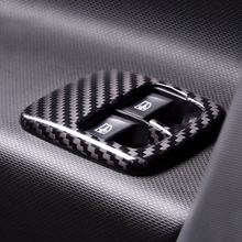 2pcs Carbon Fiber Car Door Windows Control Panel Cover Sticker for Smart fortwo forfour 2015 2016 2017 Styling Accessories 2024 - buy cheap