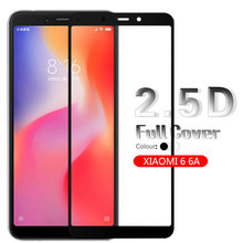 Colorful Full Coverage Tempered Glass For Xiaomi Redmi 6 6A Screen Protector Film Glass Clear Front Cover Guard Sheild + Cloth 2024 - buy cheap