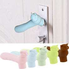 2018 New Silicone Baby Safety Guards Kids Children Doorknob Pad Cases Spiral anti-collision security door hand Protective Sleeve 2024 - buy cheap