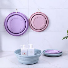 Baño de viaje de silicona, lavabo plegable portátil para acampar, cubo plegable/plato, bañera 2024 - compra barato